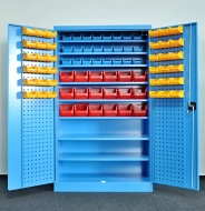 Dielenská skriňa Kovos s plastovými boxami SPZ_11_0003_C_VAR_6