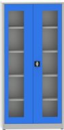 Spisová skriňa kovová s presklenými dverami plexisklom C2975H1