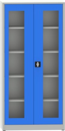 Spisová skriňa kovová s presklenými dverami plexisklom C2975H1