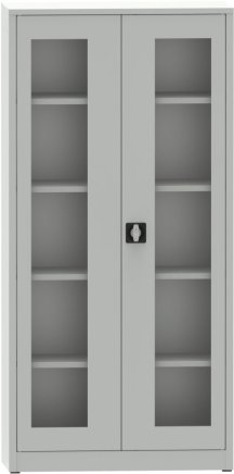 Spisová skriňa kovová s presklenými dverami plexisklom C2975H1 - 2