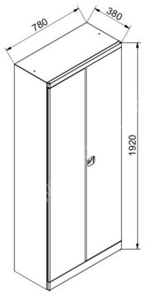 Skriňa Light s perfopanelom pre zavesenie plastových boxov - 2