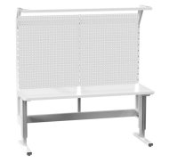 Elektricky nastaviteľný stôl s nadstavbou