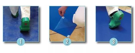 Modrá lepiaca dezinfekčná antibakteriálna rohož Sticky Mat (9 modelov) - 1
