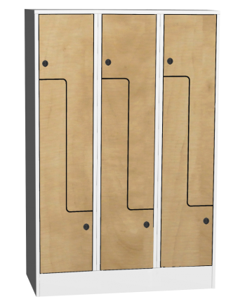 Šatníková skrinka s lamino dverami typ SZS 43AL - 2