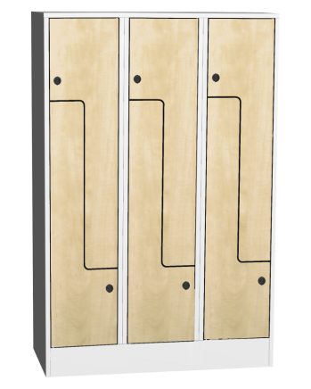 Šatníková skrinka s lamino dverami typ SZS 43AL