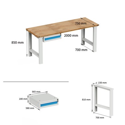 Dielenský pracovný stôl EN_2011 - 2