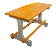 Betónový stôl parkový