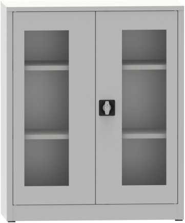 Spisová skriňa kovová s presklenými dverami plexisklom C29730
