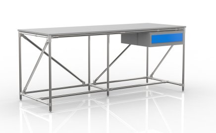 Dielenský stôl s kontajnerom s jednou zásuvkou 240405313 - 3