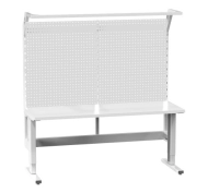 Krokovo nastaviteľný stôl s nadstavbou