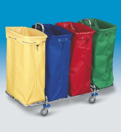 Textilné vaky k upratovacím/manipulačným/recyklačným vozíkom - 2