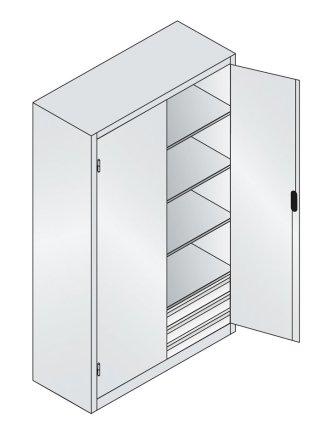 Dielenská skrinka CP 8931-503 (2 modely) - 6