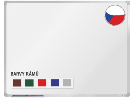 Biela magnetická tabuľa s emailovým povrchom 150 x 120 cm - 7