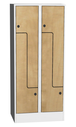 Šatníková skrinka s lamino dverami typ SZS 42AL - 2
