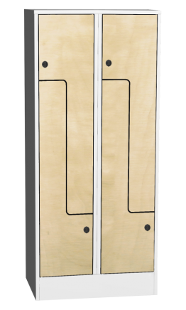 Šatníková skrinka s lamino dverami typ SZS 42AL