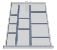 Kovové delenie zásuviek 117A