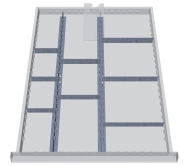 Kovové delenie zásuviek 117A