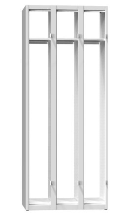 Kovová šatníková skrinka trojdverová XS93-18 - 2