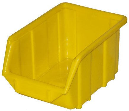 Plastový zásobník Ecobox medium - farba žltá