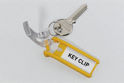 KEY CLIP kľúčenka - farba žltá - 3