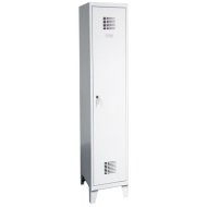 Šatňová skriňa kovová na nohách Sum 411 W šírka 400 mm