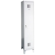 Šatňová skriňa kovová na nohách Sum 411 W šírka 400 mm