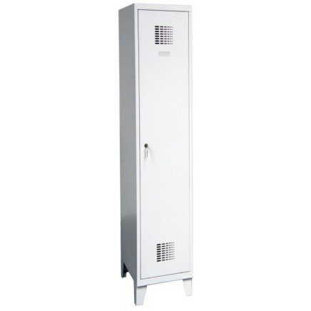 Šatňová skriňa kovová na nohách Sum 411 W šírka 400 mm