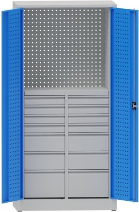 Dielenská skriňa s delenými zásuvkami