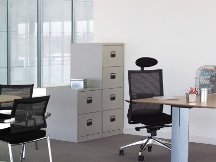 Štvorzásuvková kartotéka Bisley CC4H1A/FLS - set s deliacimi priečkami - 7