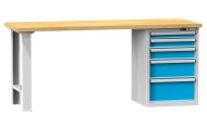 Dielenské stoly série H, šírka 2000, hĺbka 700 alebo 800, výška 880 alebo 890 mm (6 modelov)