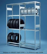 META CLIP 3M - regál na pneumatiky a disky prístavný 53596