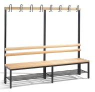 Šatňová lavica s botníkom CP 8052-110 - šírka 1960 mm