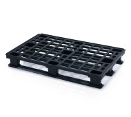 Plastová paleta ESD stohovateľná s ližinami v. 155 x š. 800 x h. 1200 mm