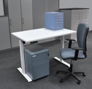 Kancelársky stôl s kontajnerom a stoličkou EO20_HDT_Matrix
