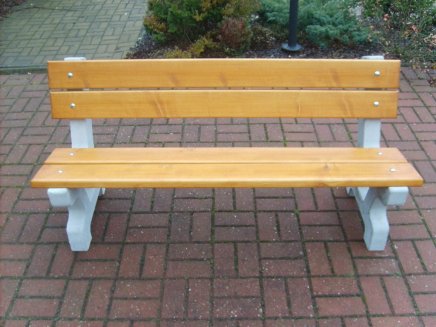 Betónová lavička KLASIK - 2