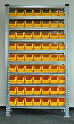 Regál s plastovými boxy 877851018 (7 modelov)