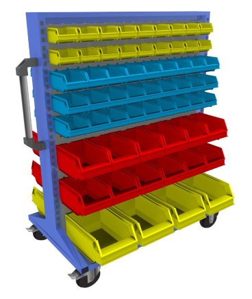 Pojazdné obojstranné panely s vybavením malé (6 modelov)