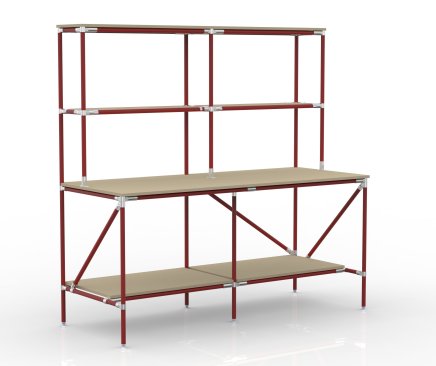 Baliaci stôl s odkladacím priestorom z rúrkového systému 24020580 - 2