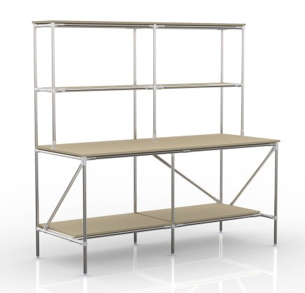 Baliaci stôl s odkladacím priestorom z rúrkového systému 24020580 - 4