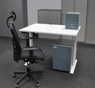 Kancelársky stôl s úložným priestorom a stoličkou EO16_HDT_HDK_York