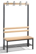 Šatňová lavica s botníkom CP 8050-110 - šírka 1000 mm