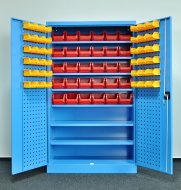 Dielenská skriňa Kovos s plastovými boxami SPZ_11_0003_C_VAR_4