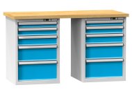 Dielenské stoly série O, šírka 1500, hĺbka 700 alebo 800, výška 880 alebo 890 mm (6 modelov)