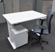 Výškovo nastaviteľný stôl so stoličkou a kontajnerom EO16_56203_Matrix