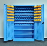 Dielenská skriňa Kovos s plastovými boxami SPZ_11_0003_C_VAR_2