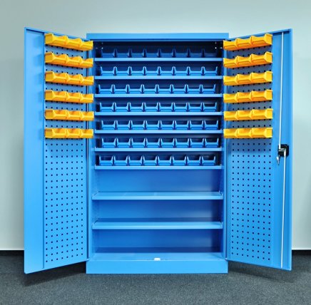 Dielenská skriňa Kovos s plastovými boxami SPZ_11_0003_C_VAR_2