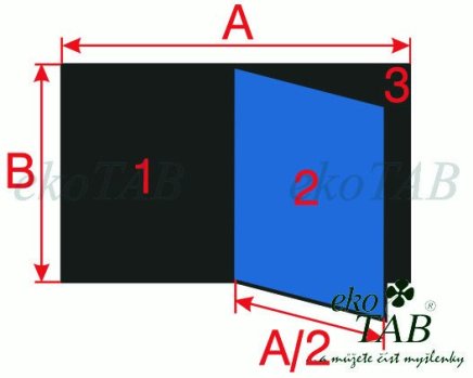 Dvojdielna tabuľa pre popis fixkou i kriedou - PIVOT KB+KZ (4 modely) - 4