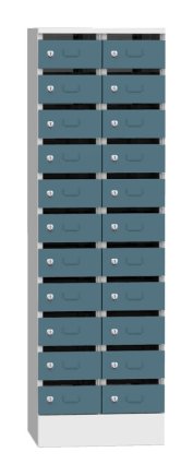 Skriňa na triedenie pošty SVO_32_A22 s vhadzovacím otvorom - 6