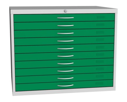 Výkresová skriňa - na mapy a výkresy formátu A1 typ VKS A1B - 9