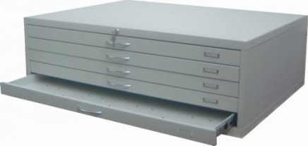 Mapová skriňa - na mapy a výkresy formátu A0 typ VKS A0A - 4